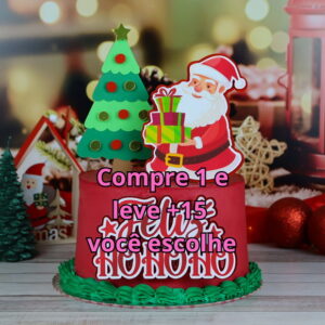 Arquivo de Corte Topo de Bolo Natal #5906