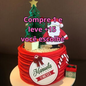 Arquivo de Corte Topo de Bolo Natal #5951