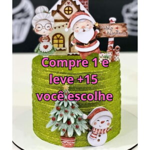 Arquivo de Corte Topo de Bolo Natal #5973