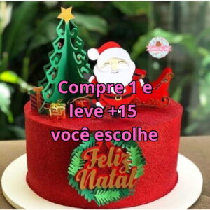Arquivo de Corte Topo de Bolo Natal #5975