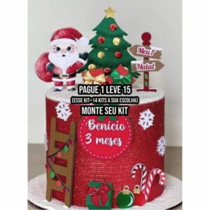 Arquivo de Corte Topo de Bolo Natal 9