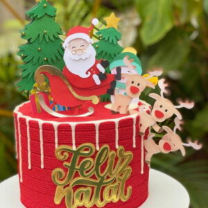 Arquivo de Corte Topo de Bolo Natal Camadas #14611 Studio