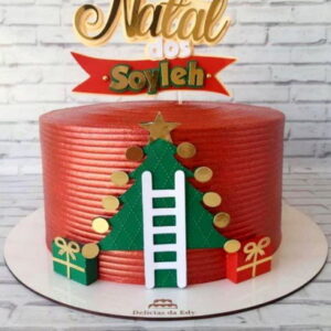Arquivo de Corte Topo de Bolo Natal Camadas #14618 Studio