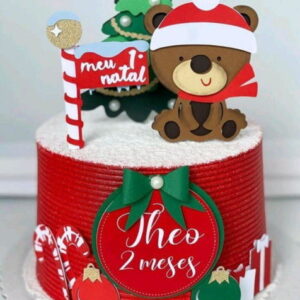 Arquivo de Corte Topo de Bolo Natal - Camadas (#2246) Studio