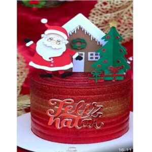 Arquivo de Corte Topo de Bolo Natal - Camadas (#2259) Studio