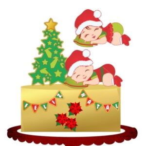 Arquivo de corte Topo de bolo Natal CAMADAS STUDIO, #2377
