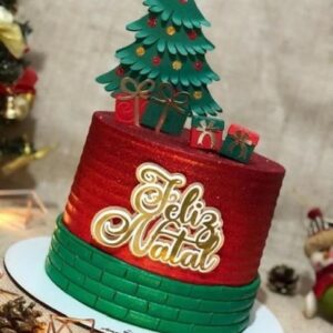 Arquivo de corte topo de bolo NATAL com arvore 02