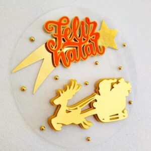 Arquivo de Corte Topo de Bolo Natal Frases 23 Dxf/svg
