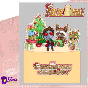 Arquivo de Corte Topo de Bolo Natal Guardiões - Studio e PDF