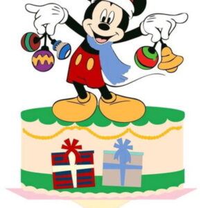 Arquivo de Corte Topo de Bolo Natal Mickey (#1617) Studio
