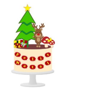 Arquivo de Corte Topo de Bolo Natal
