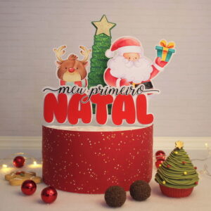 Arquivo de corte Topo de bolo Natal STUDIO, #1425