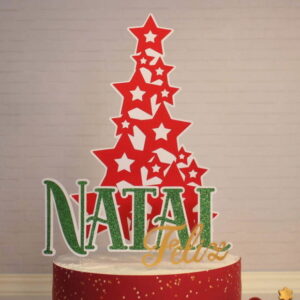 Arquivo de corte Topo de Bolo Natal STUDIO