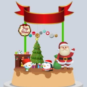 Arquivo de corte Topo de bolo Natal STUDIO COD:2368