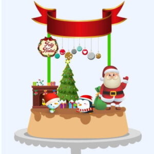 Arquivo De Corte Topo De Bolo Natal Studio