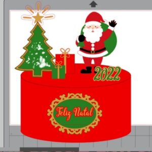 Arquivo de Corte Topo de Bolo Natal