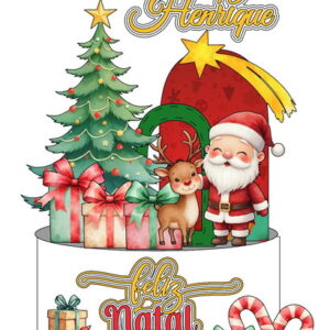 Arquivo de Corte Topo de Bolo Natal