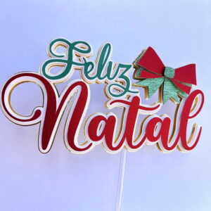 Arquivo de Corte - Topo de Bolo Natal