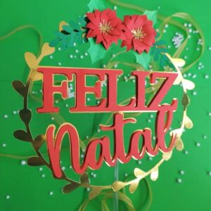 Arquivo de corte topo de bolo Natalino