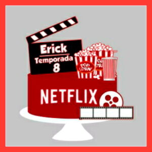 Arquivo de corte - Topo de bolo Netflix em camadas