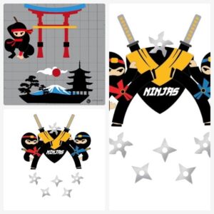 Arquivo de Corte Topo de Bolo Ninja + Brinde