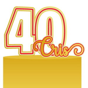 Arquivo de Corte Topo de Bolo Nome e Idade 13