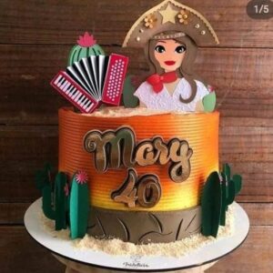 Arquivo de corte topo de bolo Nordeste Juliette Cactos