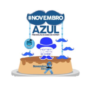 Arquivo de Corte Topo de Bolo - Novembro Azul