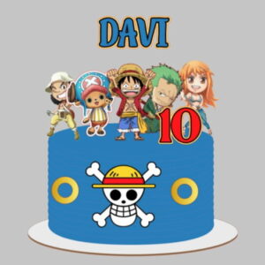 Arquivo de Corte Topo de Bolo One Piece Cute