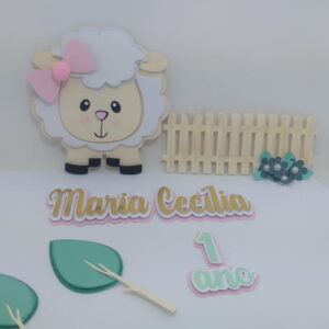 Arquivo de corte topo de bolo Ovelhinha 04
