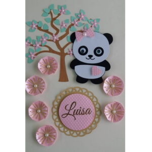 Arquivo de Corte - Topo de Bolo (Panda) 1