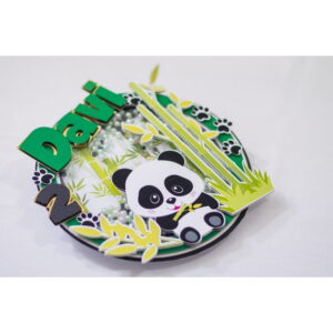 Arquivo de corte Topo de bolo panda - studio pdf