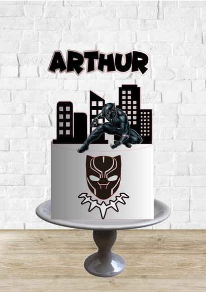 Arquivo de Corte Topo de Bolo Pantera Negra 2