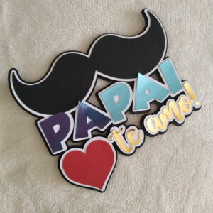 Arquivo de Corte Topo de Bolo Papai Te Amo, Dia dos Pais