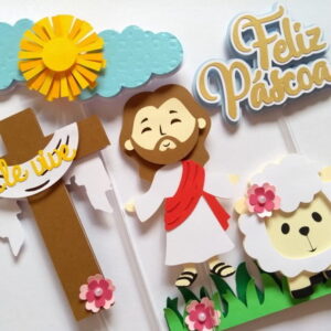 Arquivo de Corte Topo de Bolo Páscoa # 12 - 09