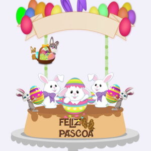 Arquivo de Corte Topo de Bolo Páscoa # 12 - 12