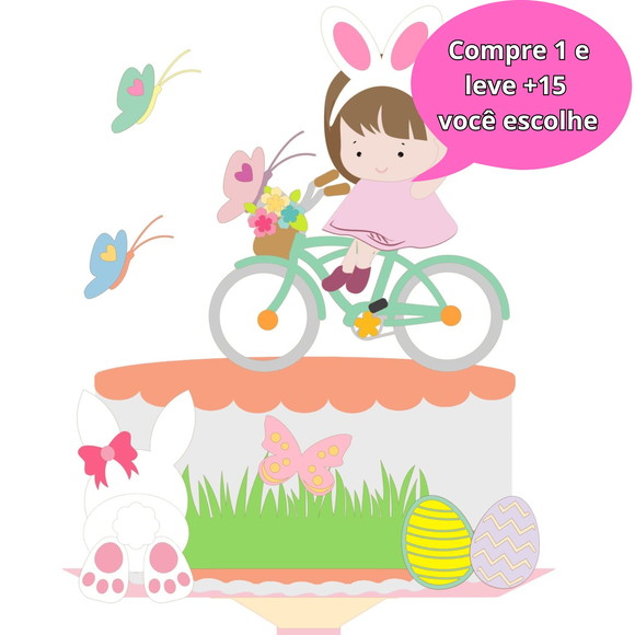 Arquivo de Corte Topo de Bolo Páscoa #4266