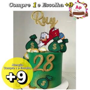 Arquivo de Corte Topo de Bolo Patinhas Rico - Studio