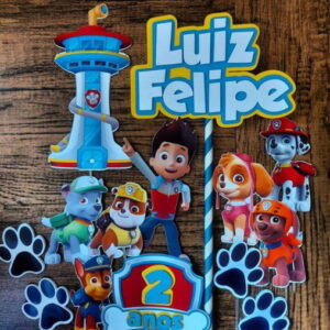 Arquivo de Corte Topo de Bolo Patrulha Canina #17075