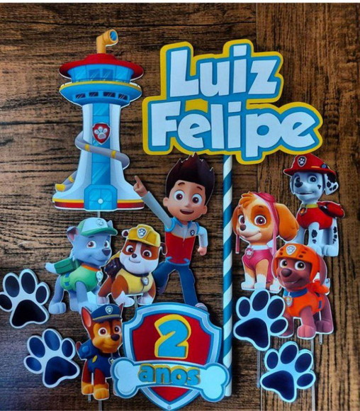 Arquivo de Corte Topo de Bolo Patrulha Canina #17075