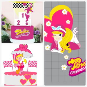Arquivo de Corte Topo de Bolo Penelope + Brinde