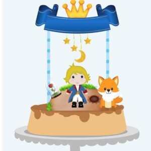 Arquivo de Corte Topo de Bolo Pequeno Príncipe Studio e pdf