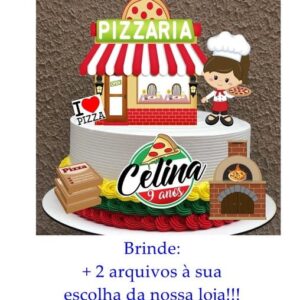 Arquivo de Corte Topo de Bolo Pizzaria Cod01