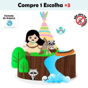 Arquivo de Corte Topo de Bolo Pocahontas Bebê