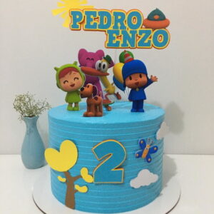 KIT 4 ARQUIVOS arquivo de corte topo de bolo pocoyo