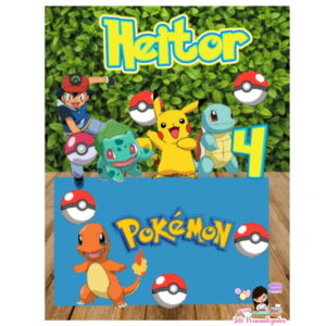 Arquivo de Corte Topo de Bolo Pokemon Impresso 01