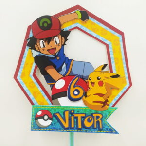 Arquivo de Corte Topo de Bolo Pokemon - Studio e PDF