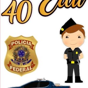 Arquivo de corte Topo de bolo polícia federal
