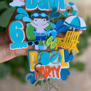Arquivo de Corte - Topo de Bolo (Pool Party) 1