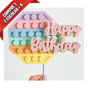 Arquivo de Corte Topo de Bolo Pop It